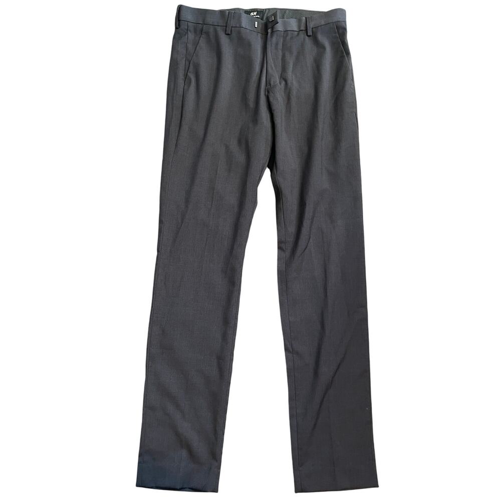 H&M coupe slacks pants grey size 32